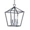 Maxim Lighting Abode 4-Light 12" Wide Textured Black / Polished Nickel Chandelier 25152TXBPN - alternate 1